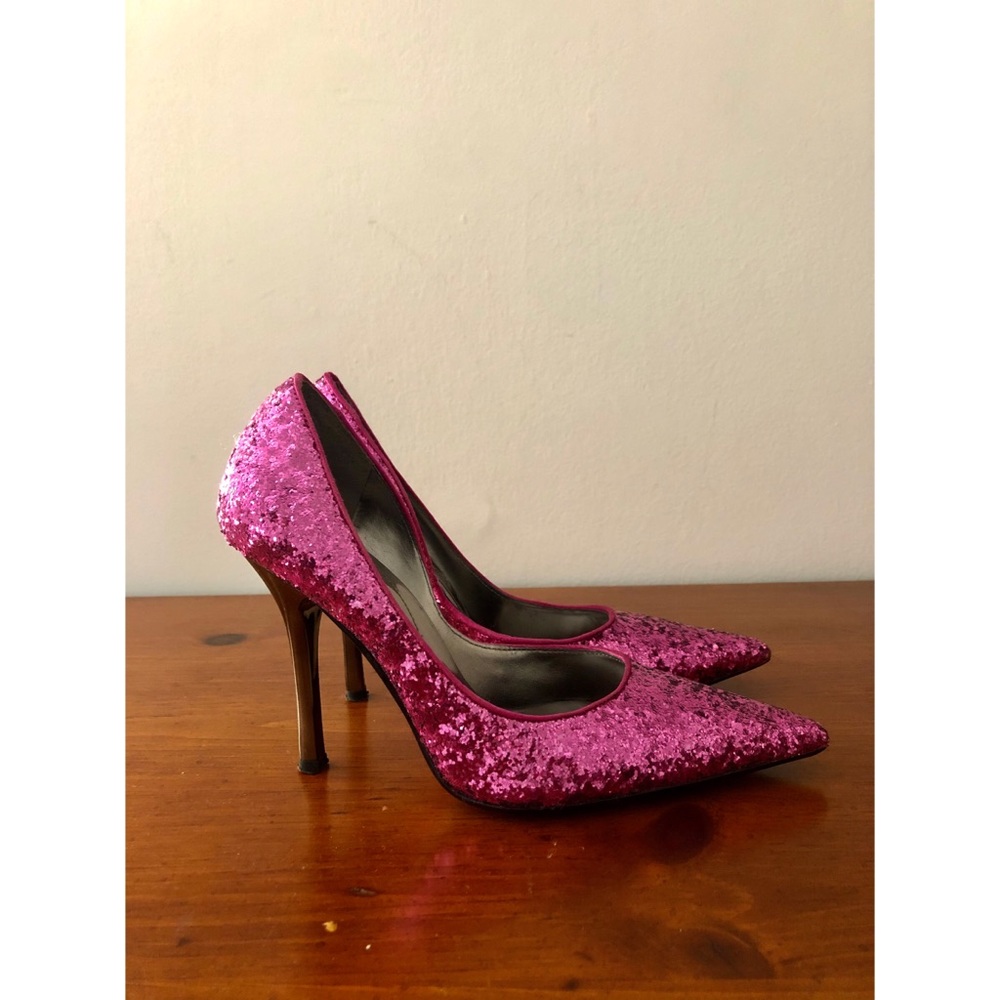 Guess Pink Glitter Pumps